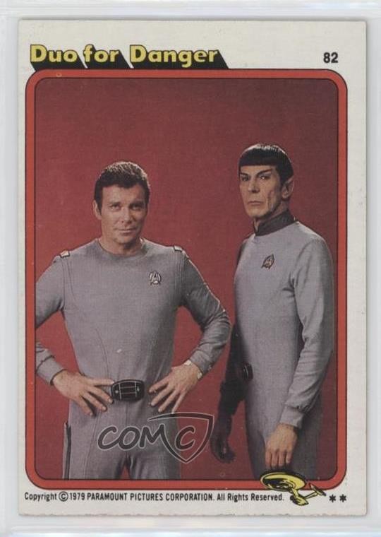 1979 Topps Star Trek: Il duo cinematografico per pericolo #82 0bn8