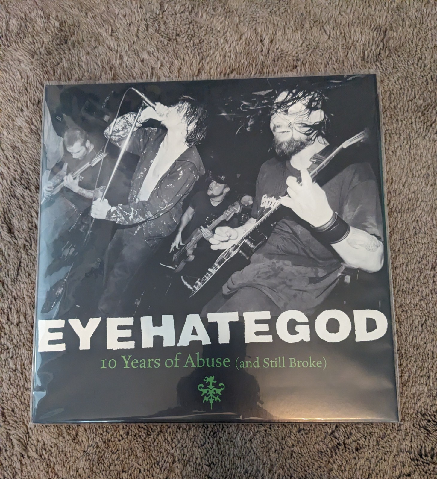 Eyehategod 10 Years Of Abuse Double Vinyl LP Record Clear Green Sludge EUC 