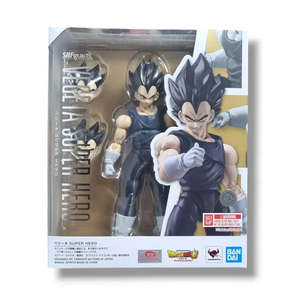 Bandai Tamashii S.H. originale Figuarts Dragon Ball Super Hero Vegeta Figura NUOVO