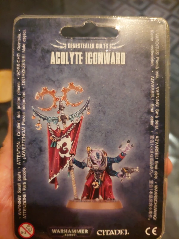 Warhammer 40k Genestealer Cult. Acolyte iconward hybrid leader