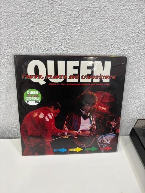 Queen 3LP Trains Planes And Limousines Green Acid Promo
