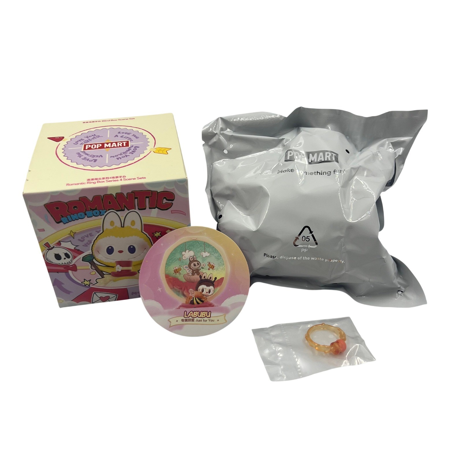 POP MART Labubu Romantic Ring Box Series 4 Just for You Figure Confirmed Sealed