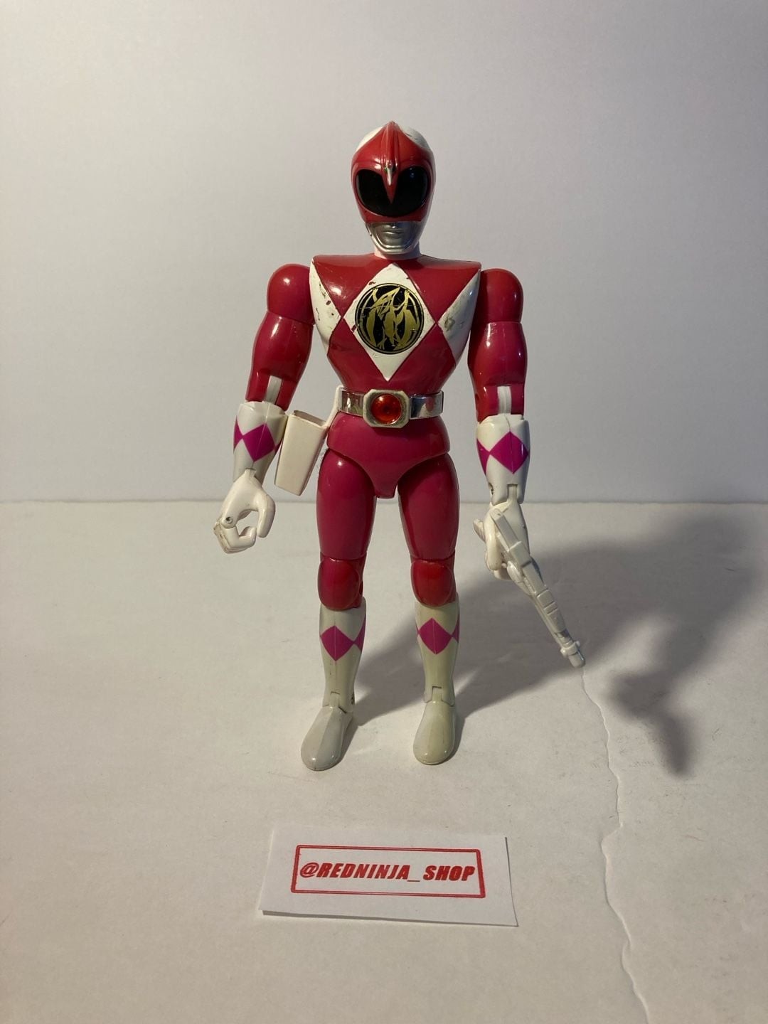 Vintage 1993 Bandai Mighty Morphing Power Ranger PINK Ranger 8” Action Figure