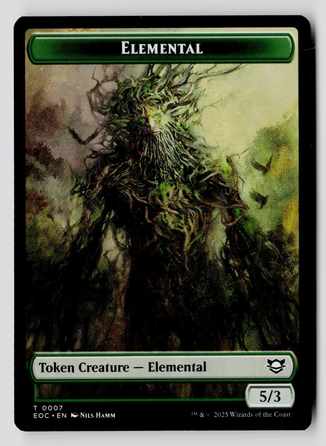 Insetto // Elementale (0007) Gettone Doppio Lato 4 // 7 T Titania MTG EOC NM