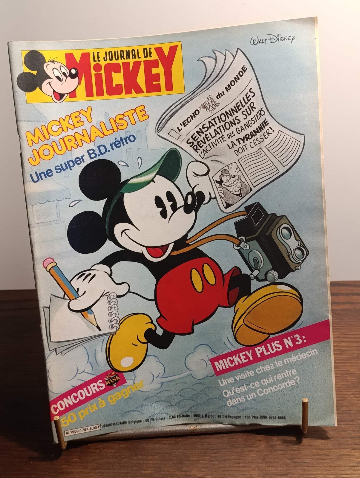 Le Journal de Mickey n°1787 – Mickey journaliste – BD rétro