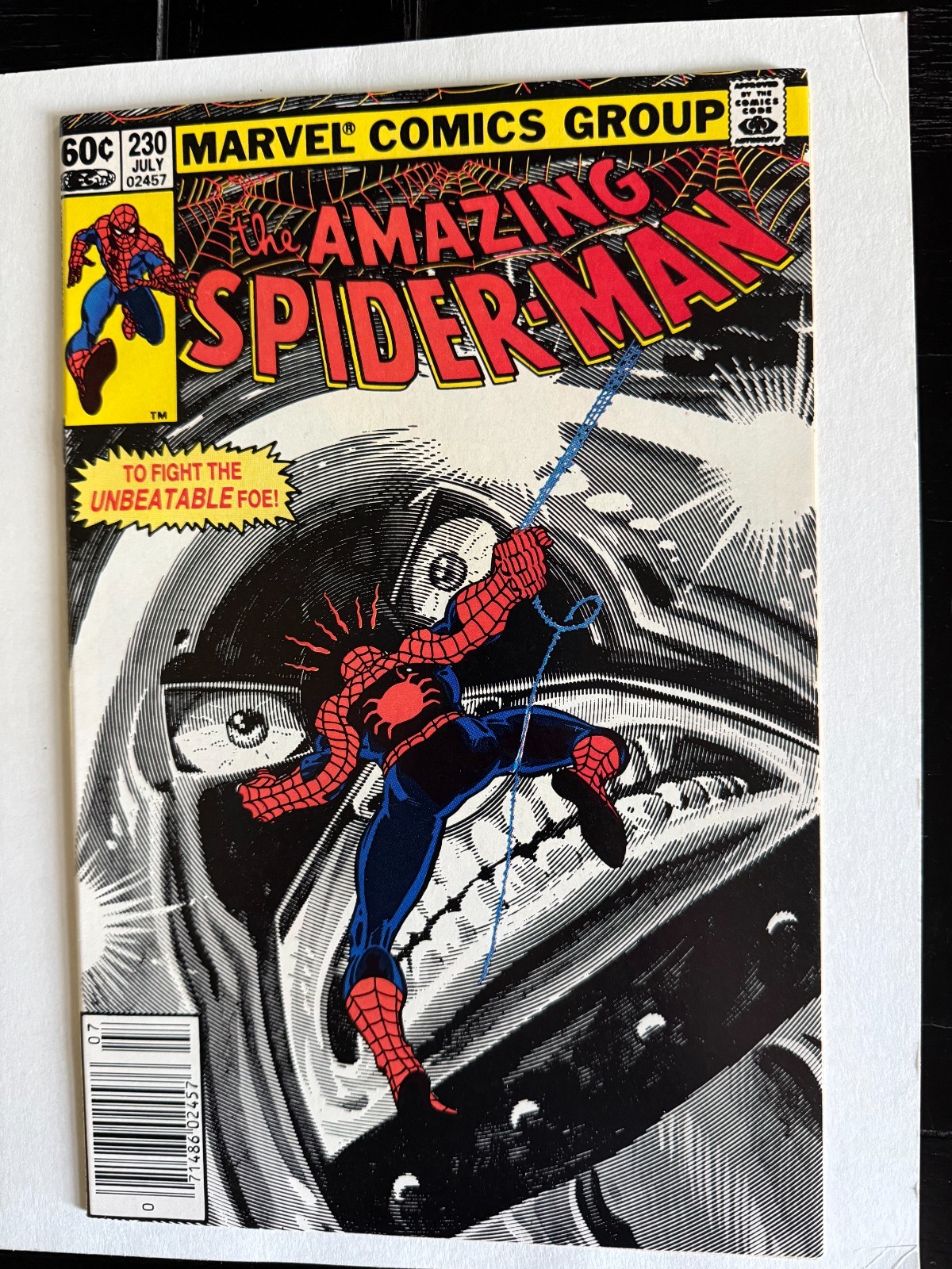 The Amazing Spider-Man #230 variante da edicola (Marvel Comics luglio 1982)