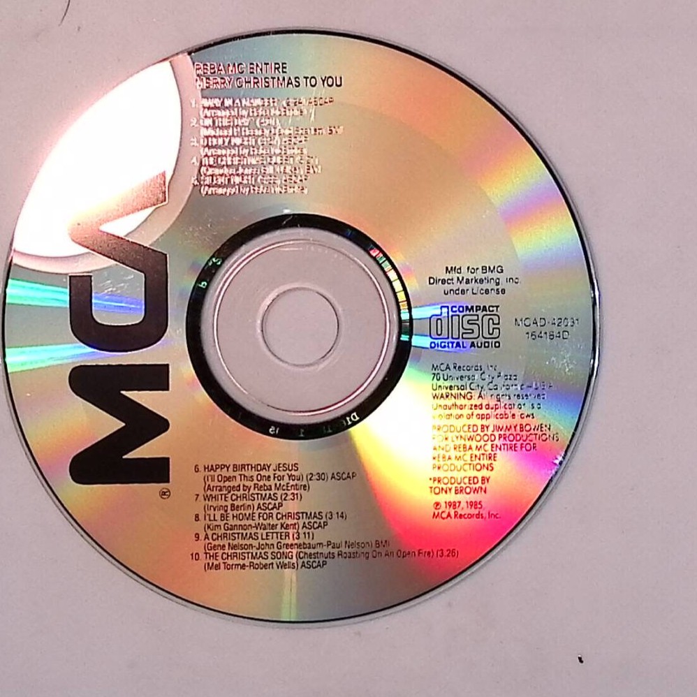 Reba McEntire Merry Christmas To You CD Tested and Works