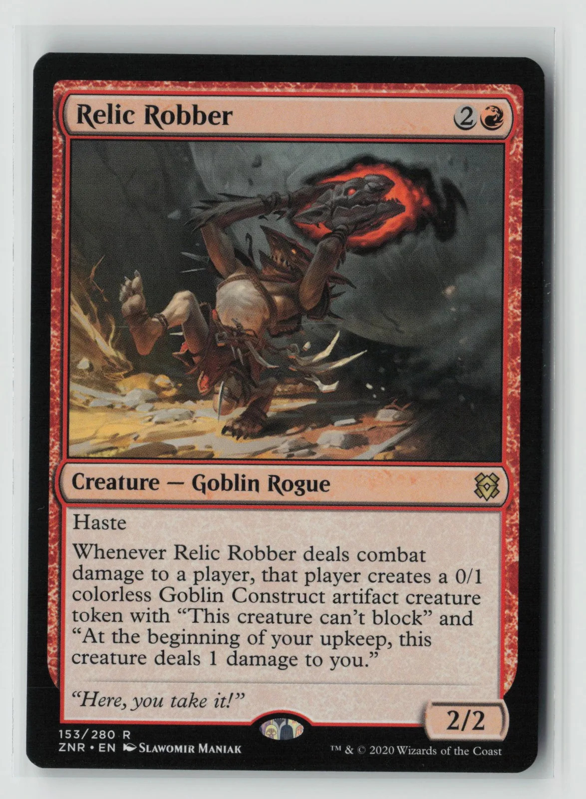 Relic Robber #153 R Zendikar Rising ZNR MTG Near Mint