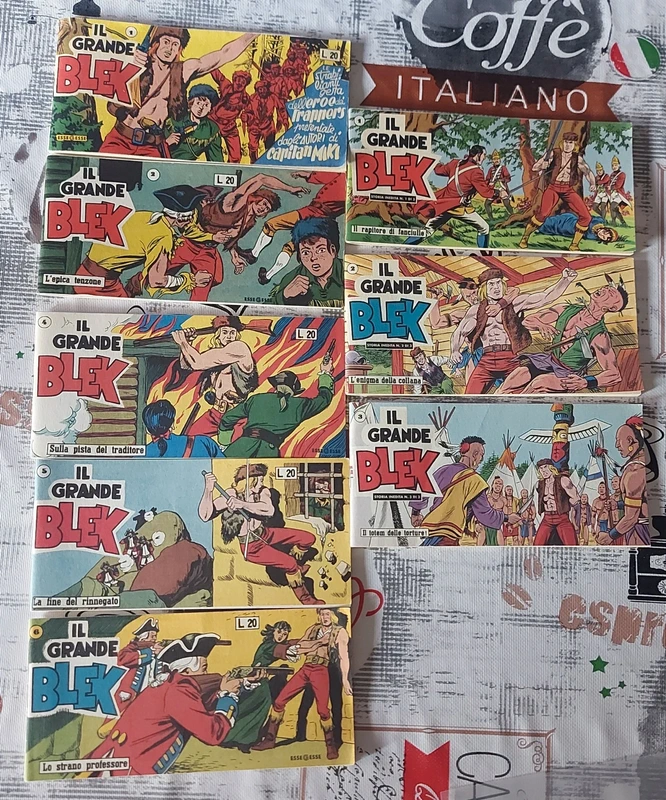 Blocco set fumetti il grande blek - ristampe