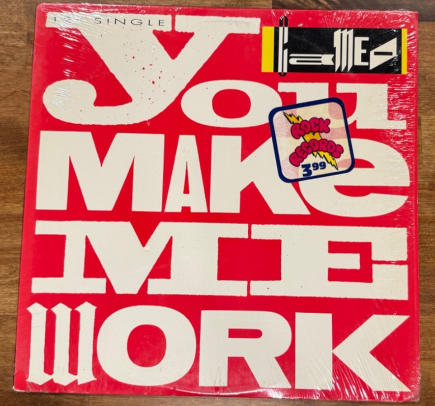 Cameo You Make Me Work 12" Vinyl Single 1988 Funk VG+ Original Shrink Hype Stick