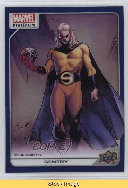 Upper Deck 2023 Marvel Platinum High Series Blue Rainbow Sentry #113 LEGGI 9on