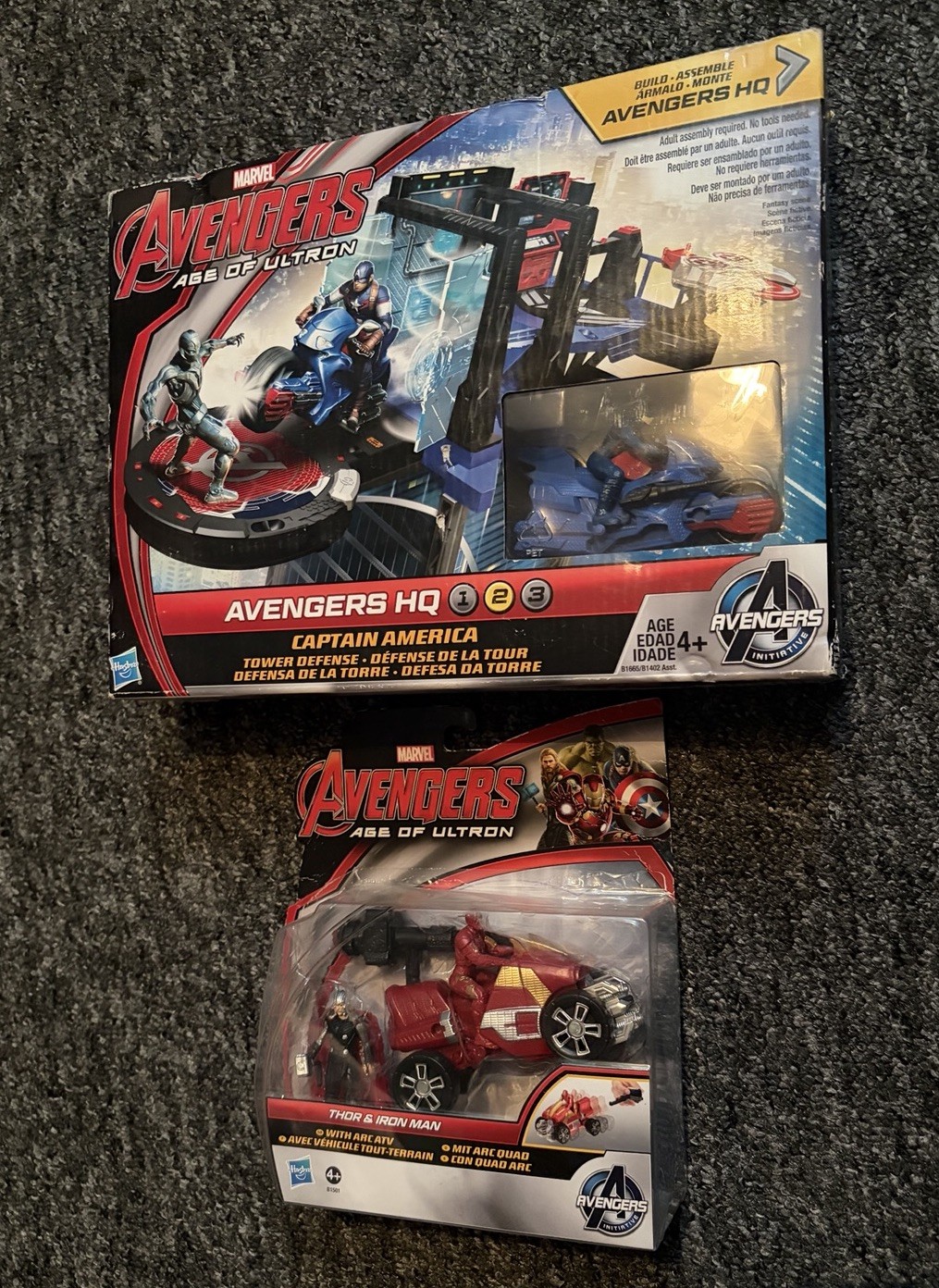 Marvel Avengers Age of Ultron Capitan America Tower Defense Playset Nuovo con scatola