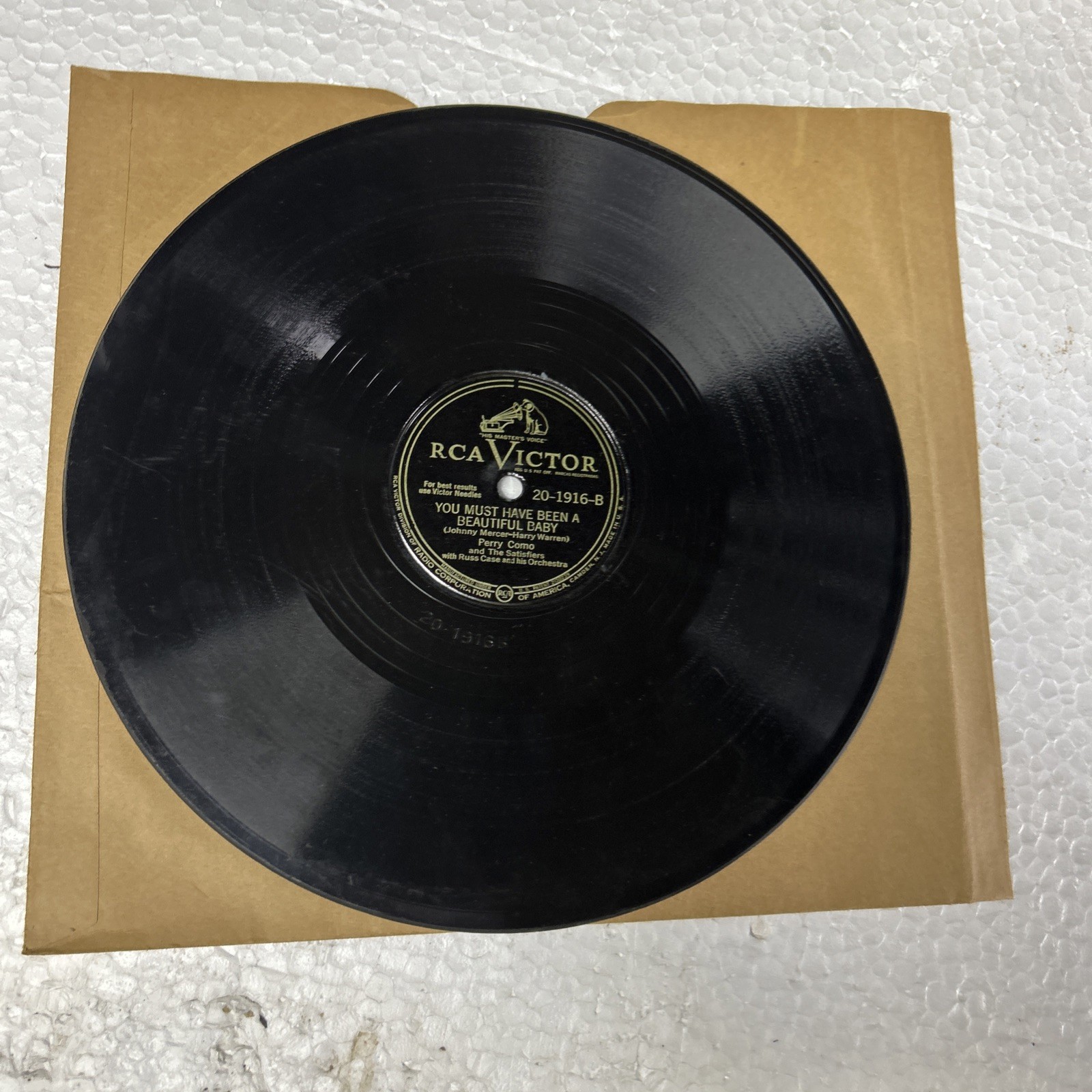 Perry Como Garden In The Rain/You Must Have Been A Beautiful Baby Rca 78