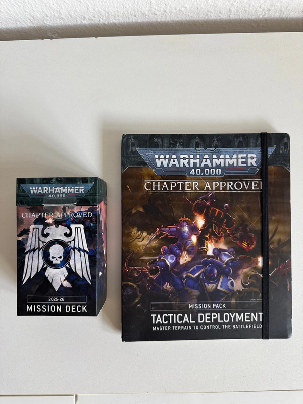 Warhammer 40k Chapter Approved Mission Deck + Buch 10.th Ed.