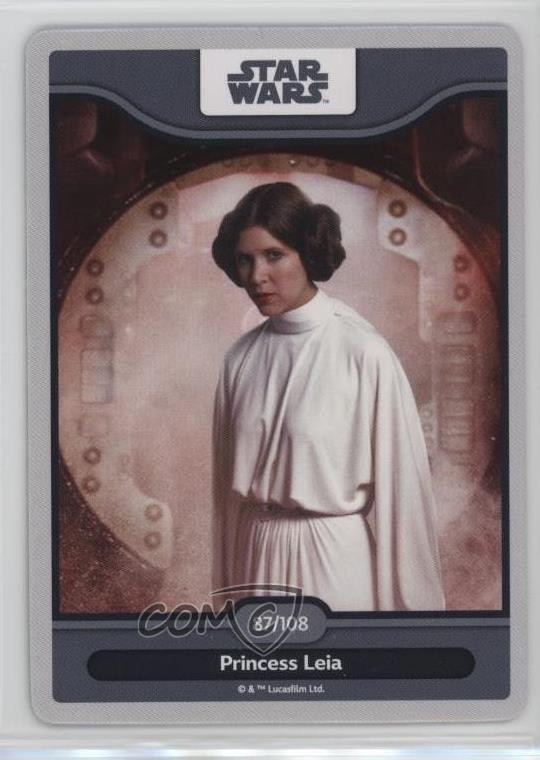 2024 Woolworths Disney Mondi delle Meraviglie Principessa Leia Organa #87 15gv