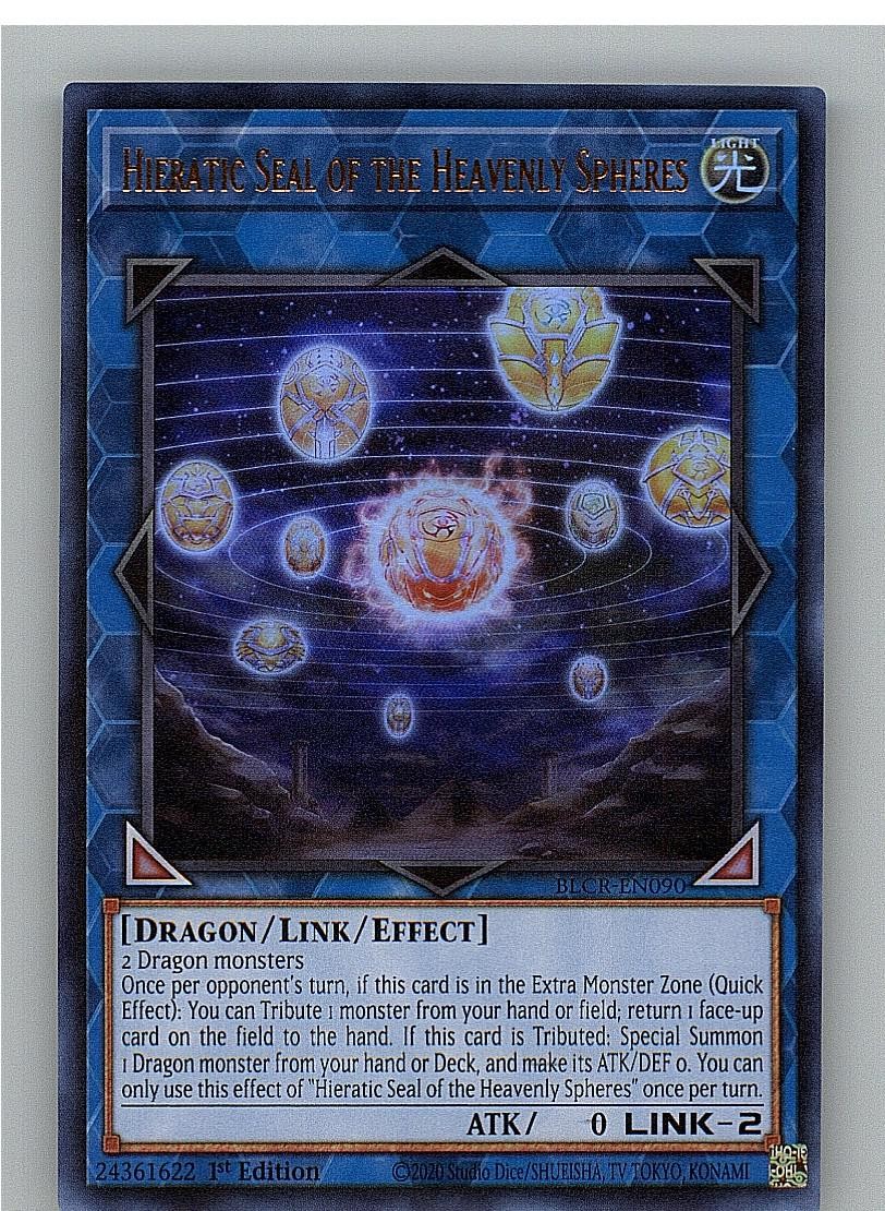 Sigillo Ieratico delle Sfere Celesti BLCR-EN090 Yu-Gi-Oh 1° Edizione LP
