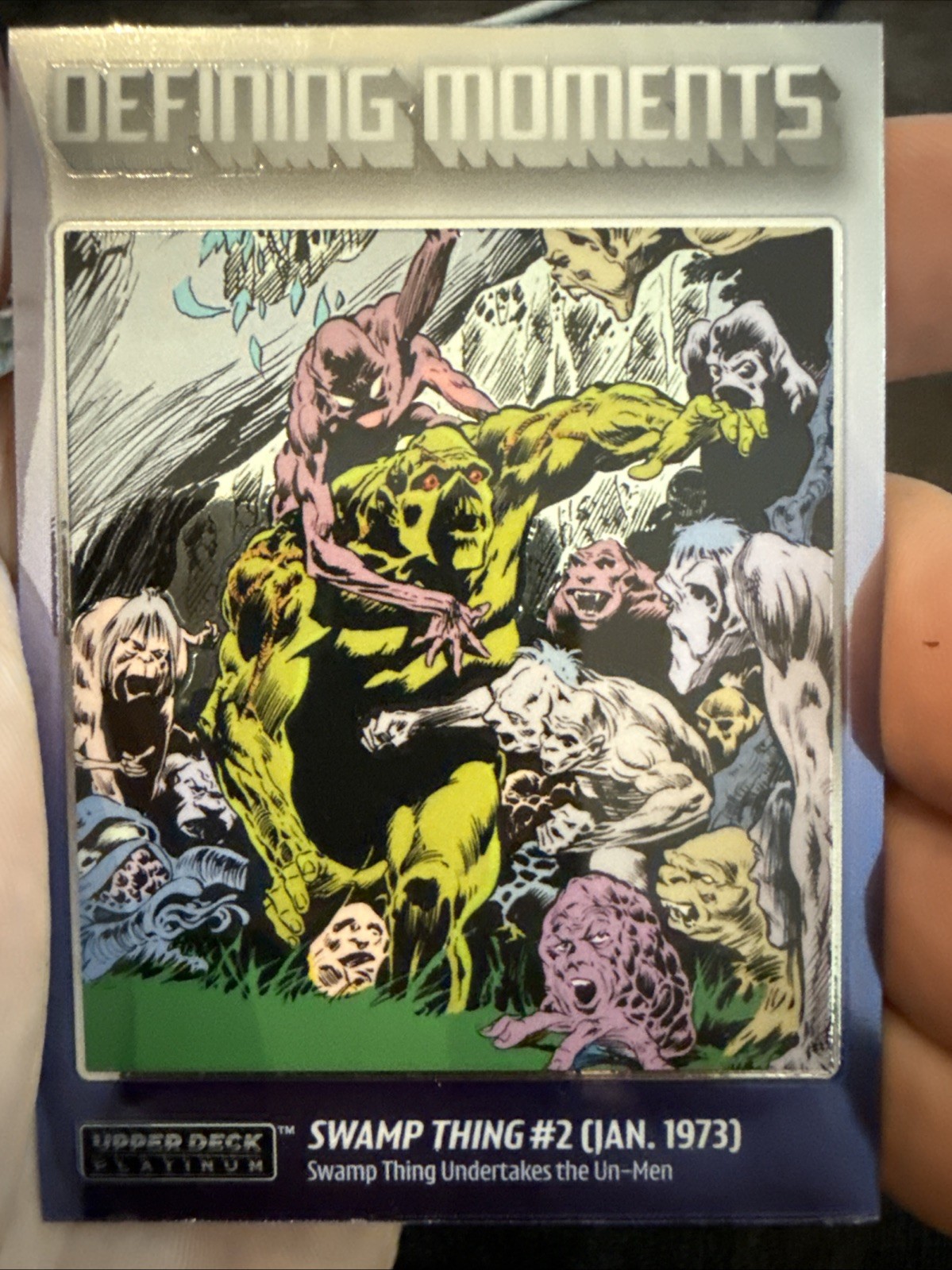 2026 Upper Deck DC Platinum Defining Moments DM-22 Swamp Thing 1973