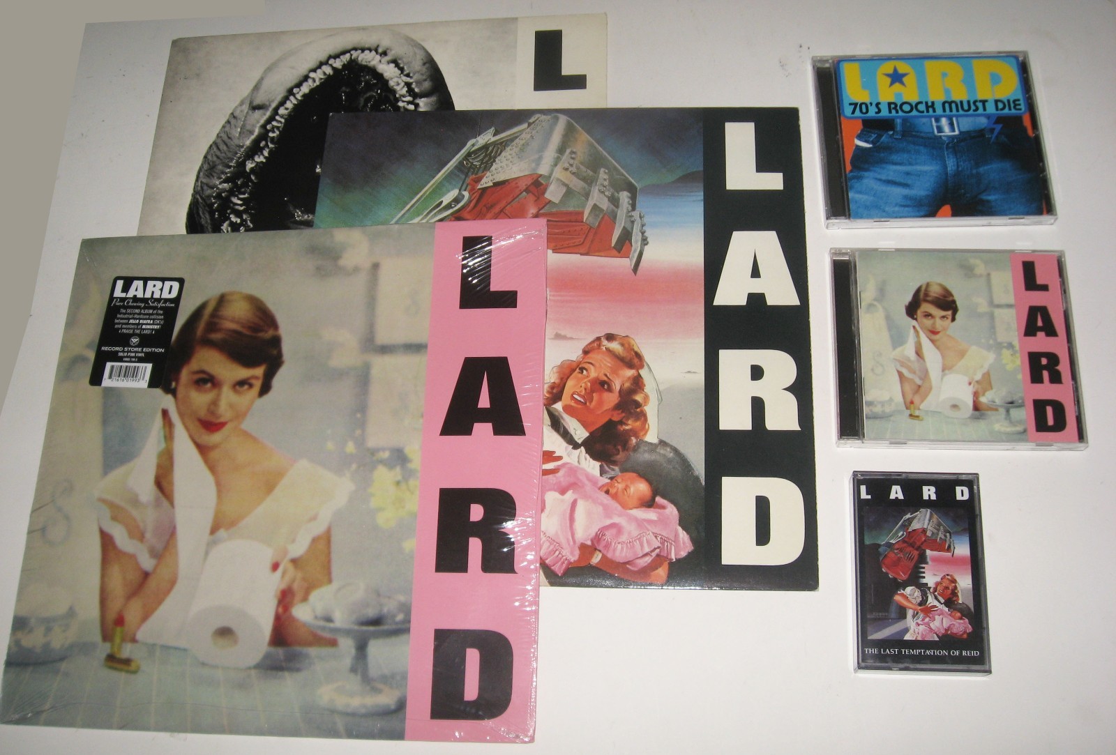 Lard 3 Vinyl 2 CDs Lot Very Good to NM No Stickers or Markings Jello Biafra
