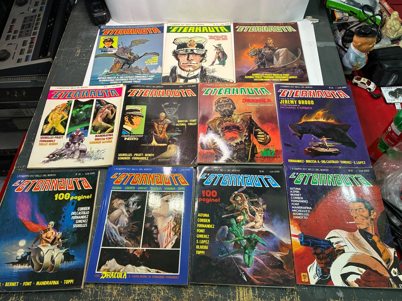 LOTTO 38 FUMETTI x L'ETERNAUTA / 1982-1991 / EDIZIONI PRODUZIONI CARTOONS