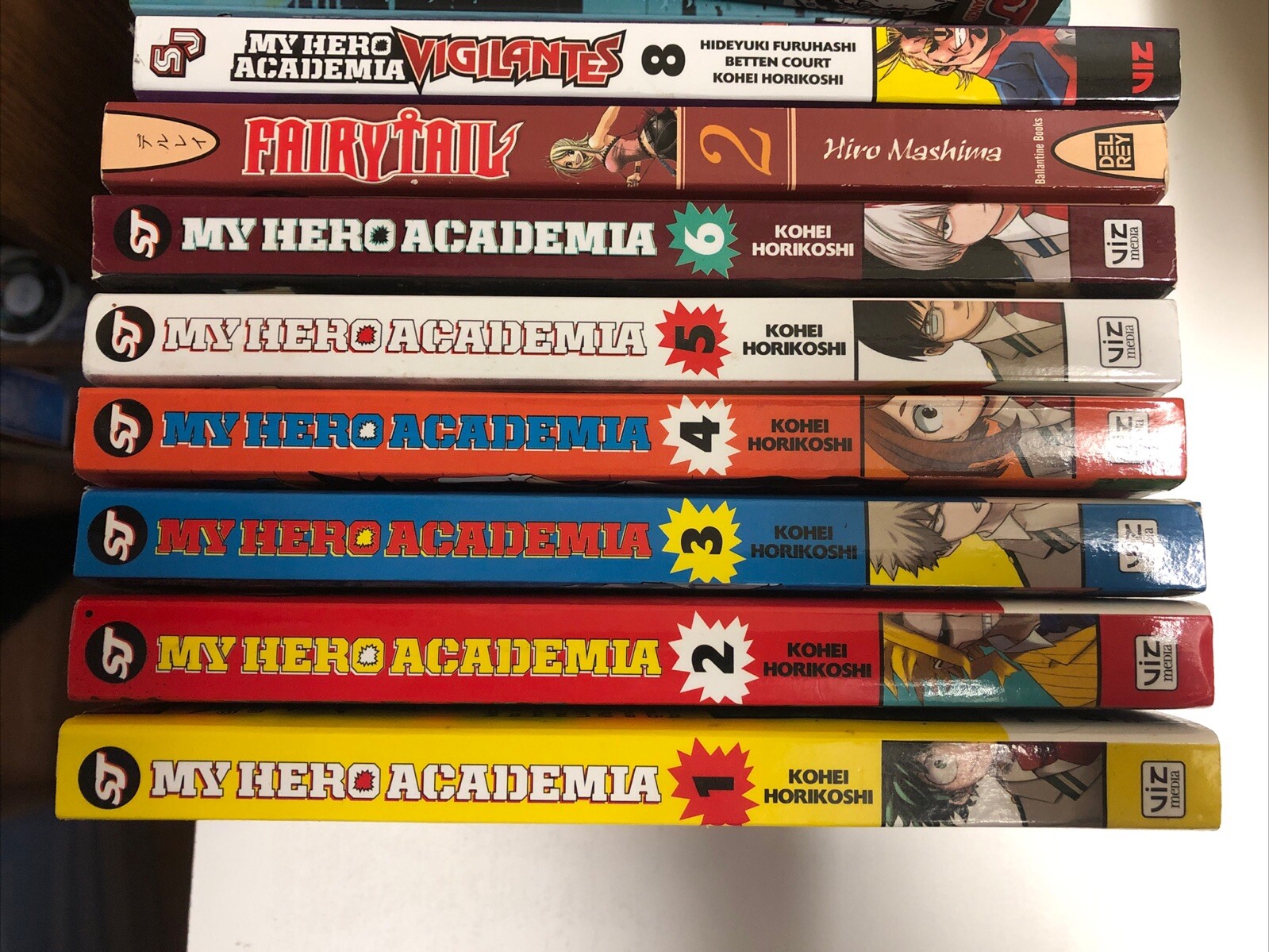 My Hero Academia manga fumetti inglesi graphic novel set lotto 1-6 volumi