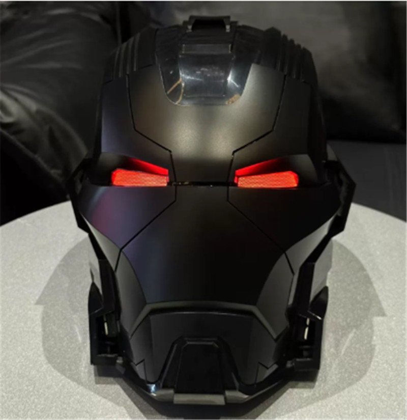 Maschera casco Iron Man nera MK17 indossabile 1:1 inglese controllo vocale cosplay prop