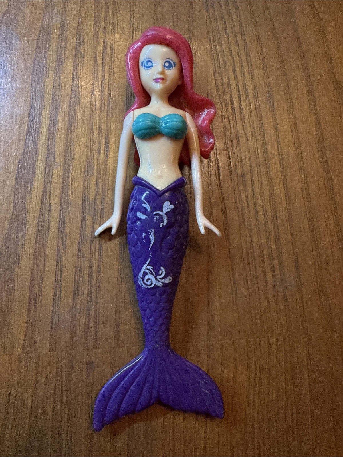 Banzai Mermaid W/ Pink Hair Purple Tail 5.5 Action Figure Plastic Toy