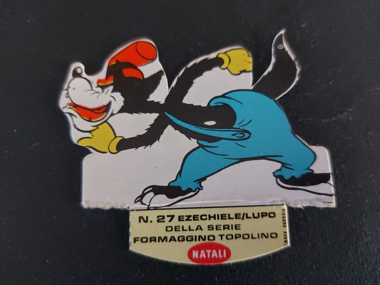 FIGURINA FORMAGGINO TOPOLINO  N.27 EZECHIELE LUPO - EDITORE NATALI 1966  (8694)