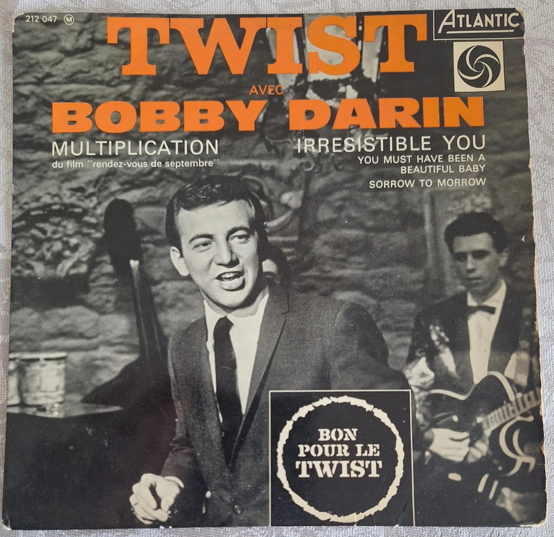 EP Bobby Darin - Twist : Multiplication +3 VG-/VG++ 02/1962 Languette Pressage France
