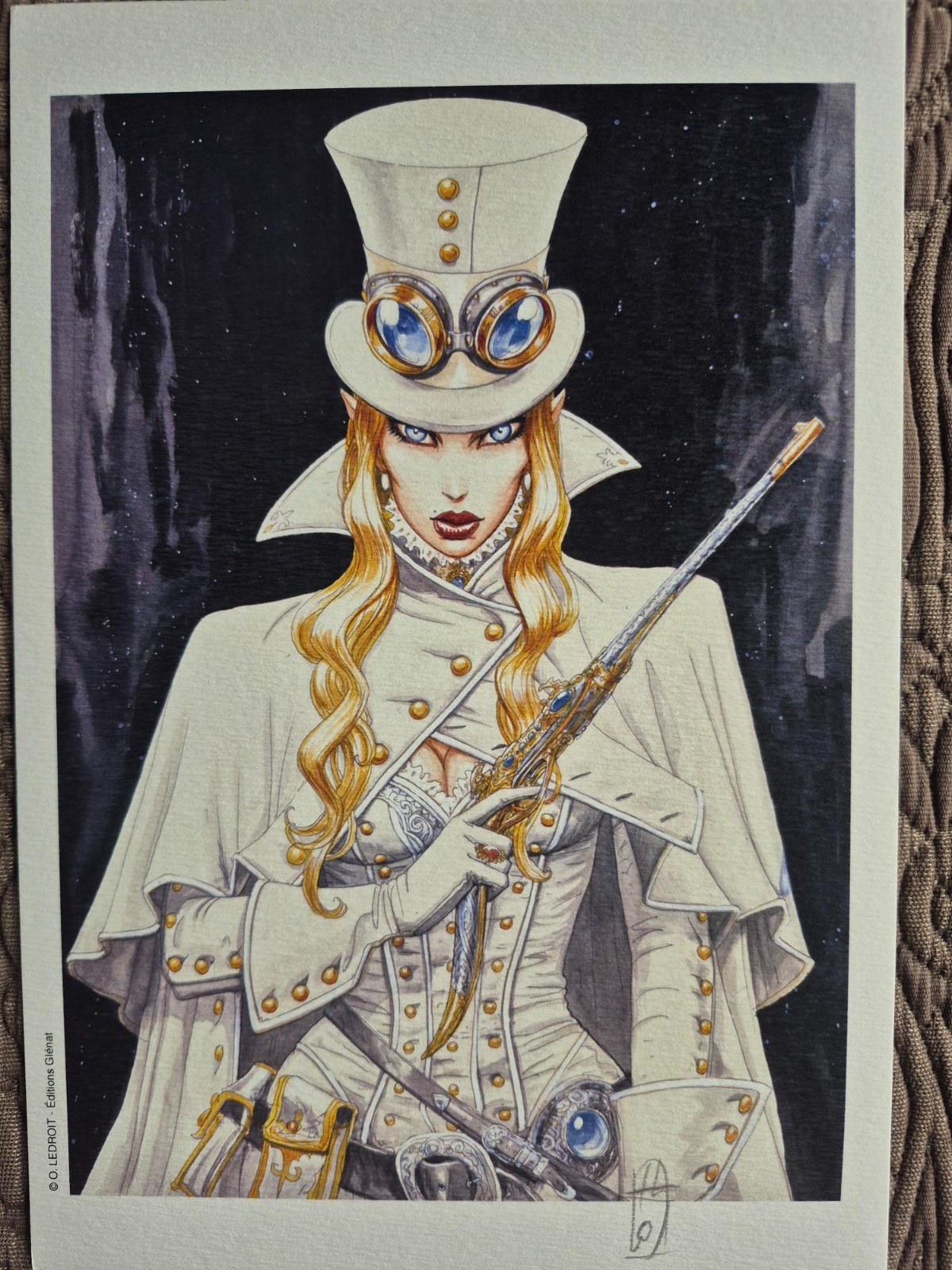 Ex-libris signé par Olivier Ledroit