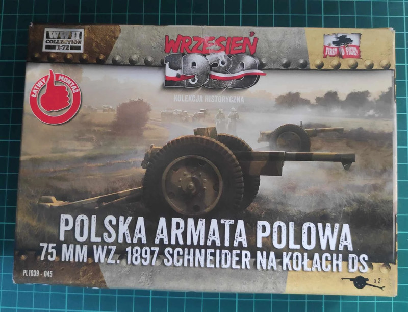 Schneider 75mm (1897) Polonia 1939, First To Figt 1/72
