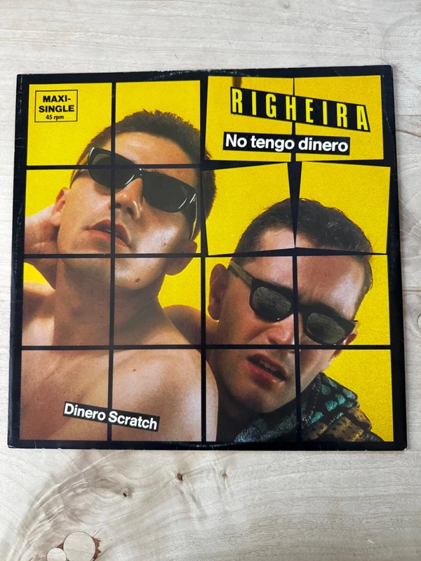 Schallplatte Vinyl, 12", 45 RPM, Maxi-Single, Righeira – No Tengo Dinero
