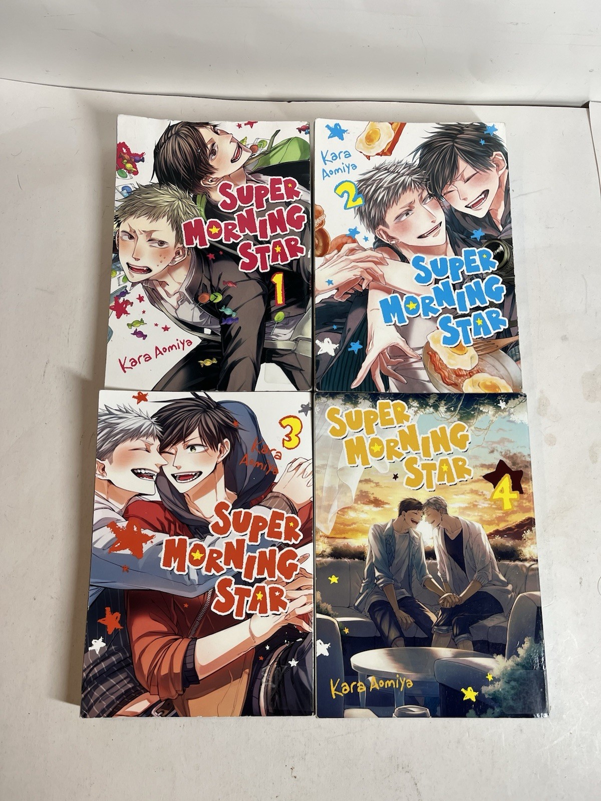 Super Morning Star Manga Volumi 1-4 Inglese Kondonsha Ex Biblioteca Set Completo
