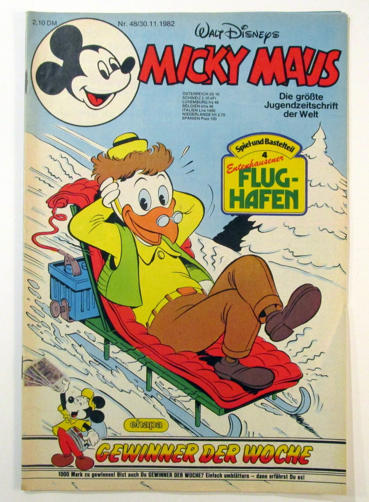 Topolino 1982 fascicolo #48 del 30 novembre 1982 con supplemento + frammento Ehapa Editore