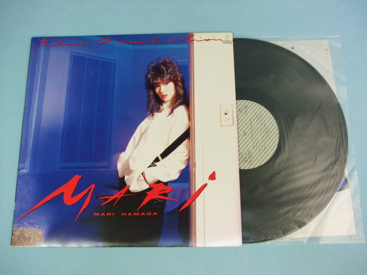 Mari Hamada Blue Revolution LP Vinyl Record 1985 Japanese Rock
