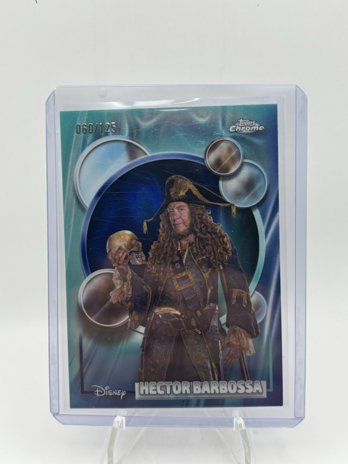 2026 Topps Chrome Disney-Hector Barbossa #16Dark Blue Light Blue Lava /125