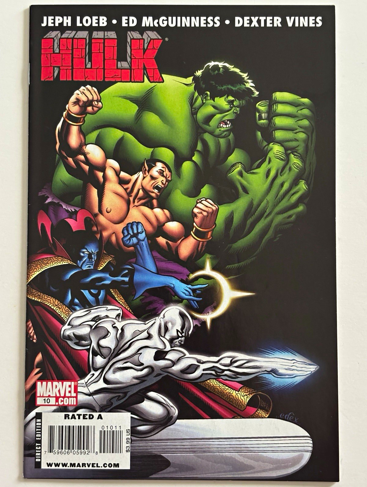 Hulk #10 2009 1st Offenders Defenders McGuinness Marvel Direct ottime condizioni