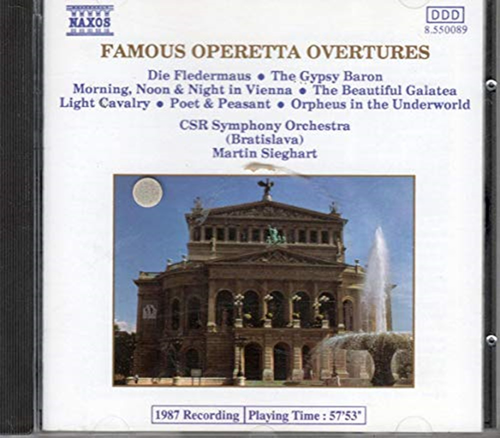 CSR Martin Sieghart - Famous Operetta Overtures CD (1988) Audio Amazing Value