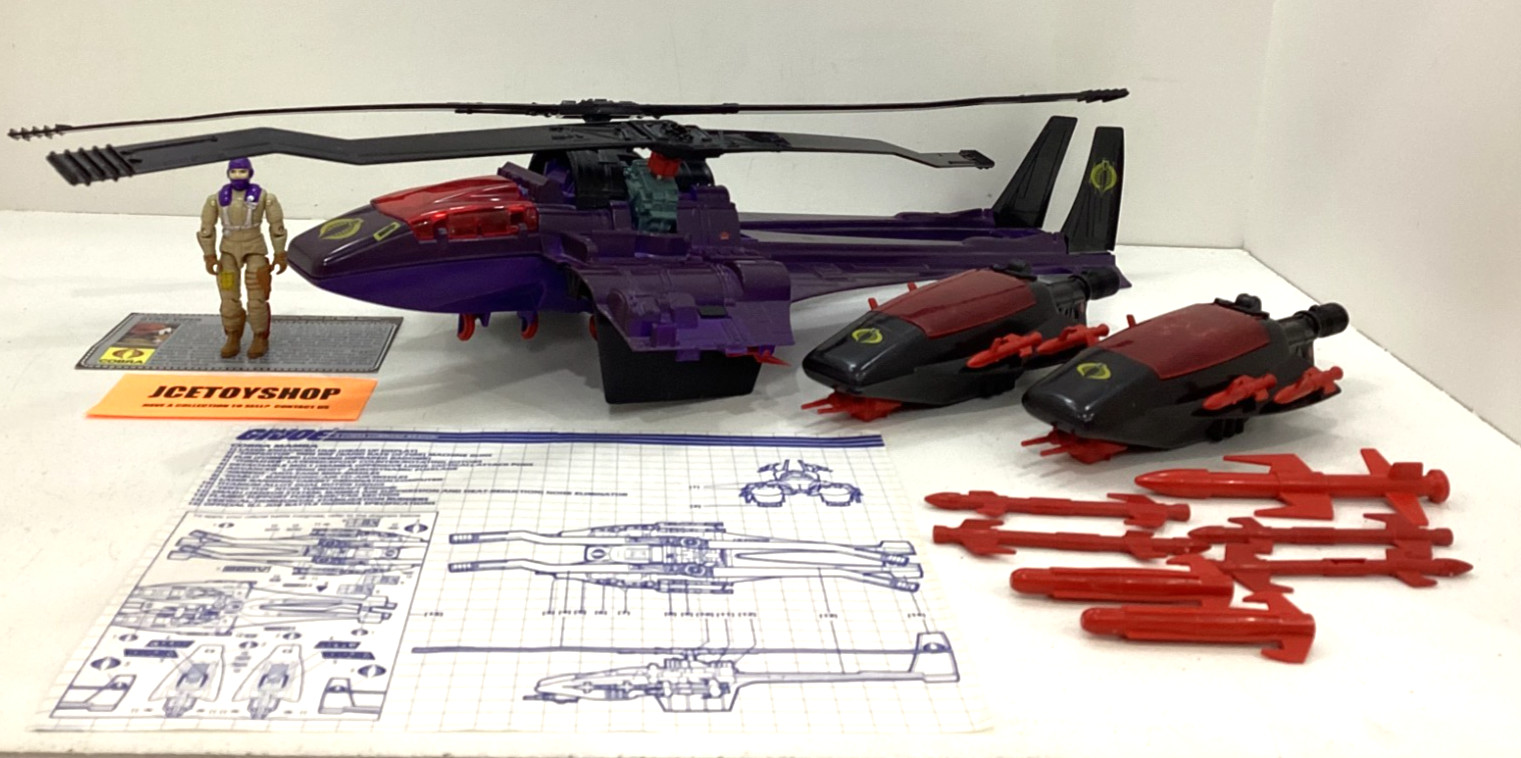 VINTAGE 1987 HASBRO GI JOE COBRA MAMBA ISTRUZIONI COMPLETO GIROSCOPIO-VIPER V1 CARD