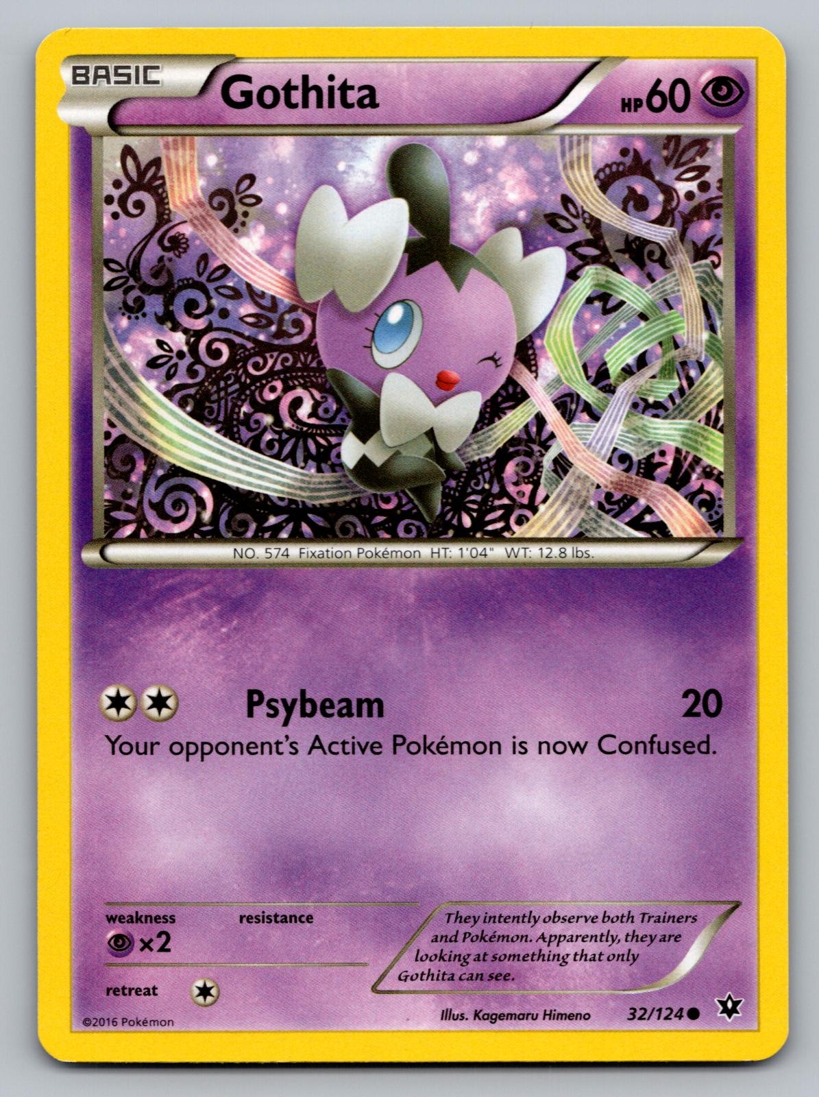 Pokemon Gothita 32/124 destini comuni si scontrano leggermente giocato