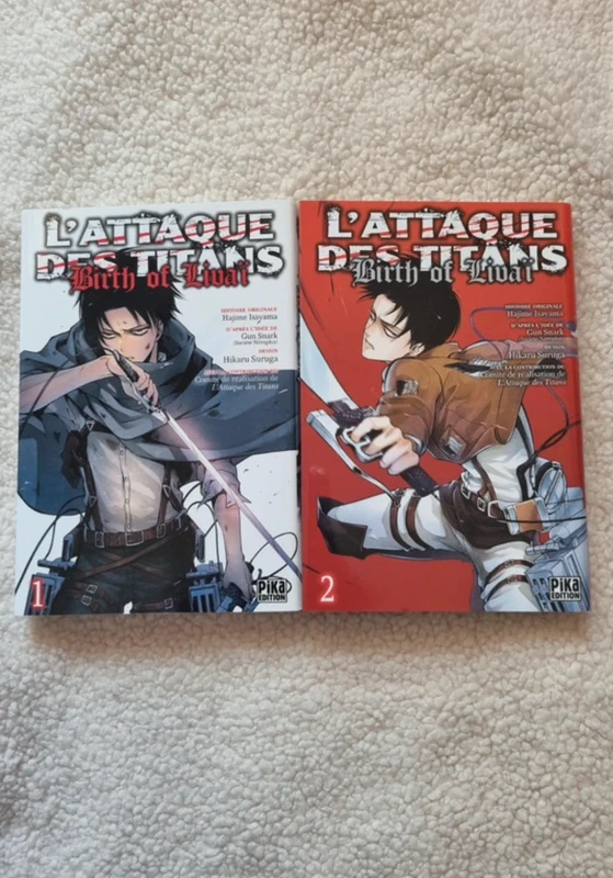 Lot mangas « l'attaque des titans birth of Livai » l'intégrale tome 1 et tome 2