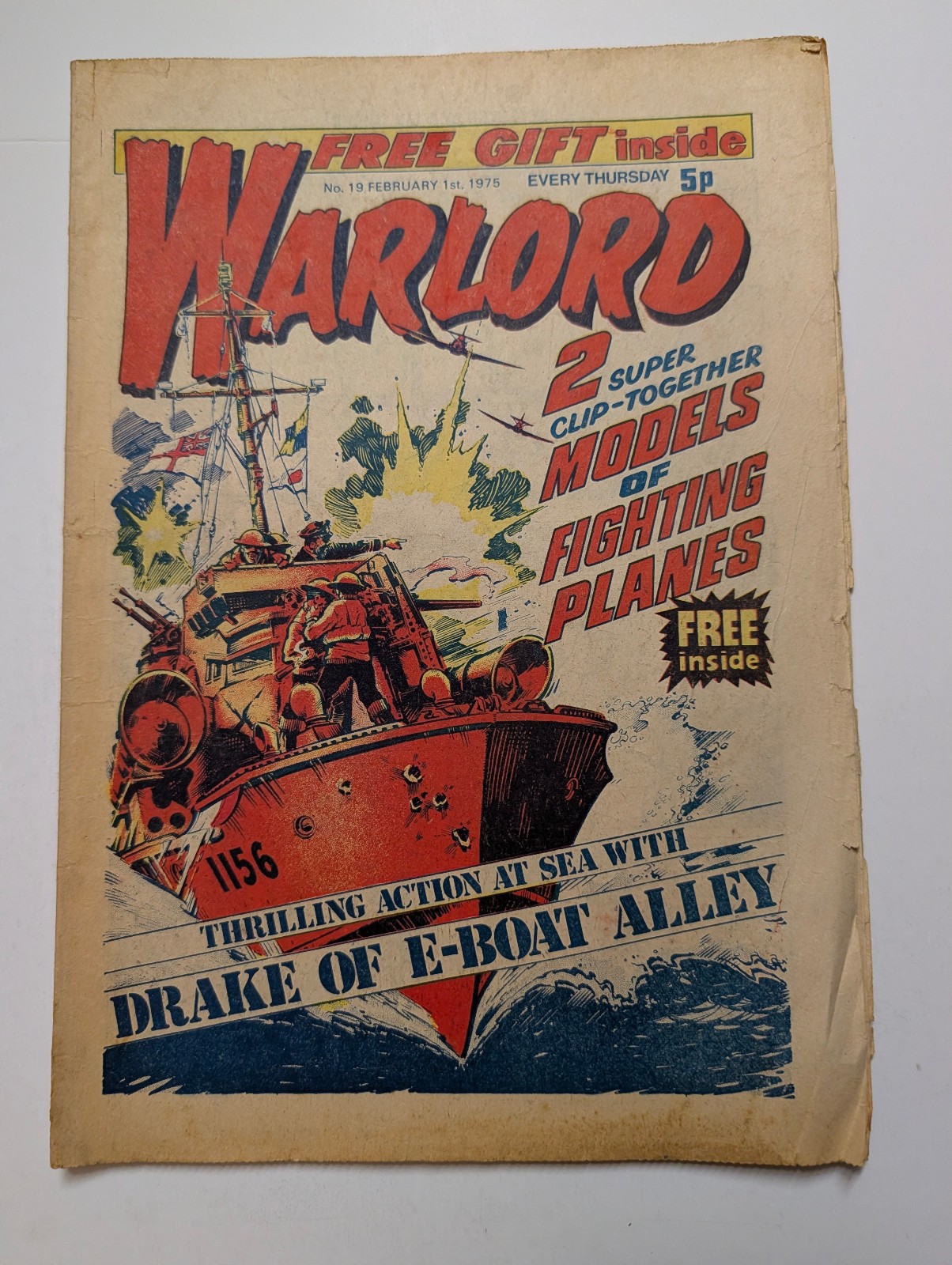 Warlord Comic No 19, February 1st 1975.