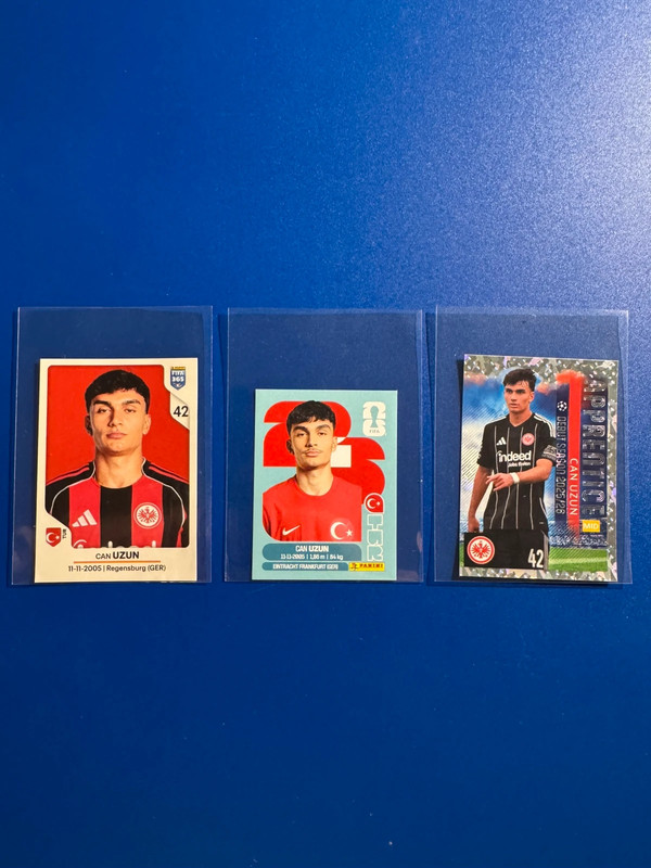 Can Uzun Rookie Bundle | Panini + Topps Chrome UCL | Frankfurt