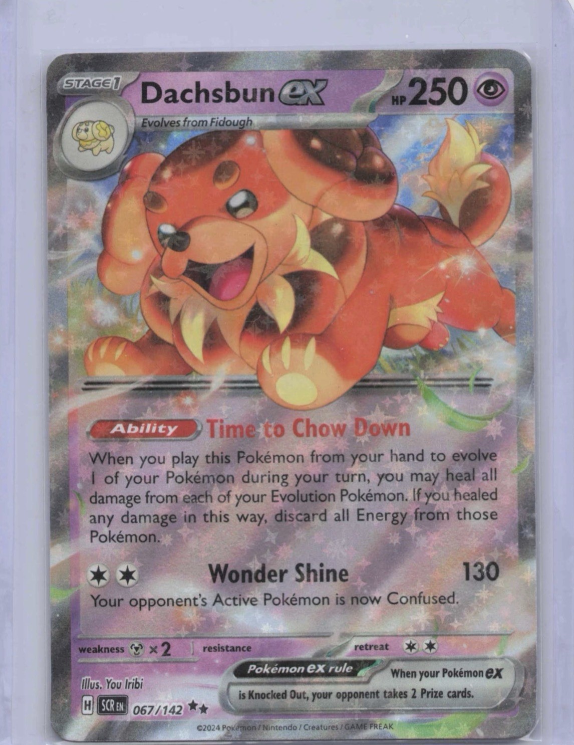 1X NM Dachsbun ex - 067/142 - Ultra Rare - Stellar Crown