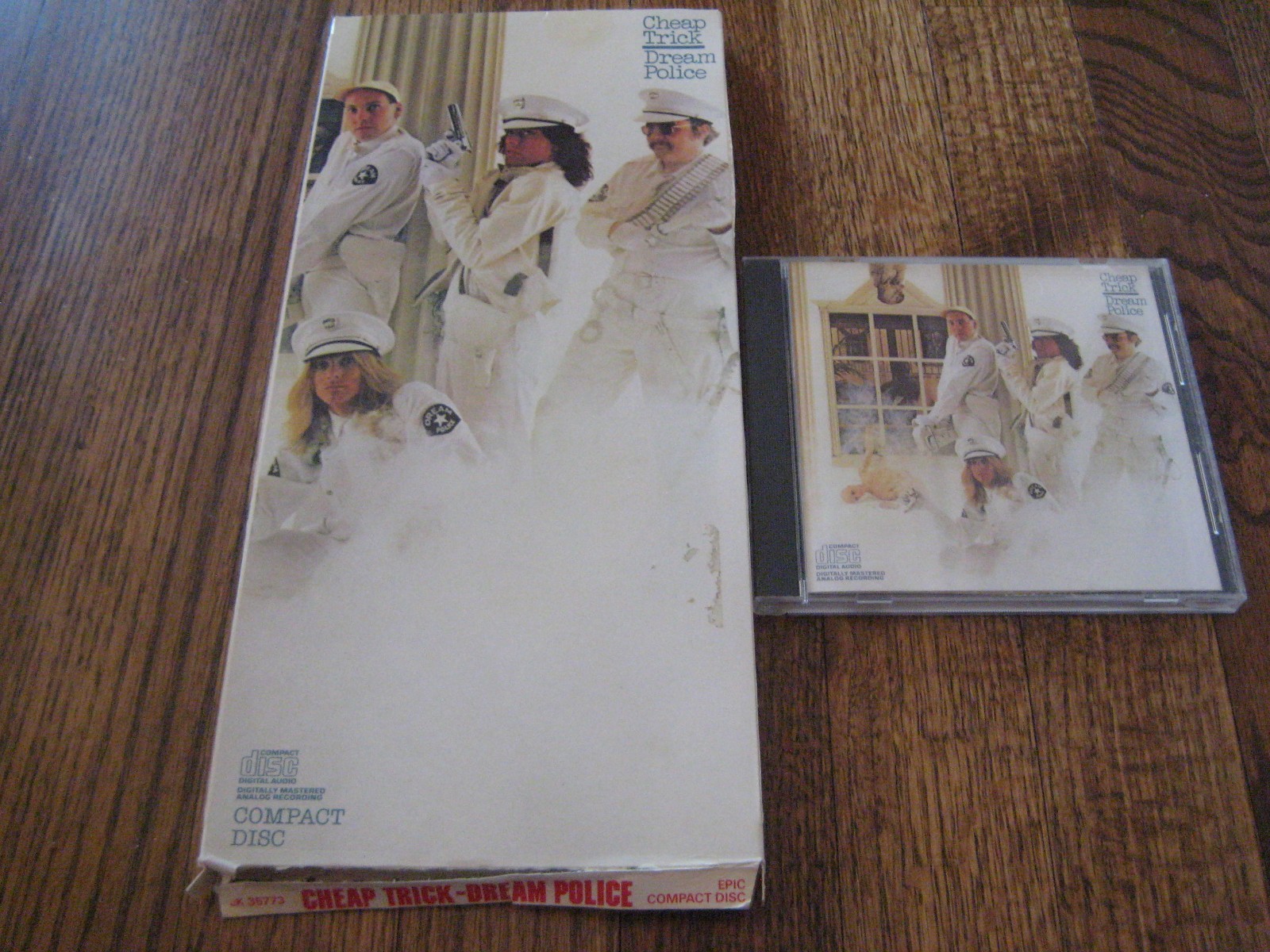 Cheap Trick The Dream Police Longbox and cd Rare