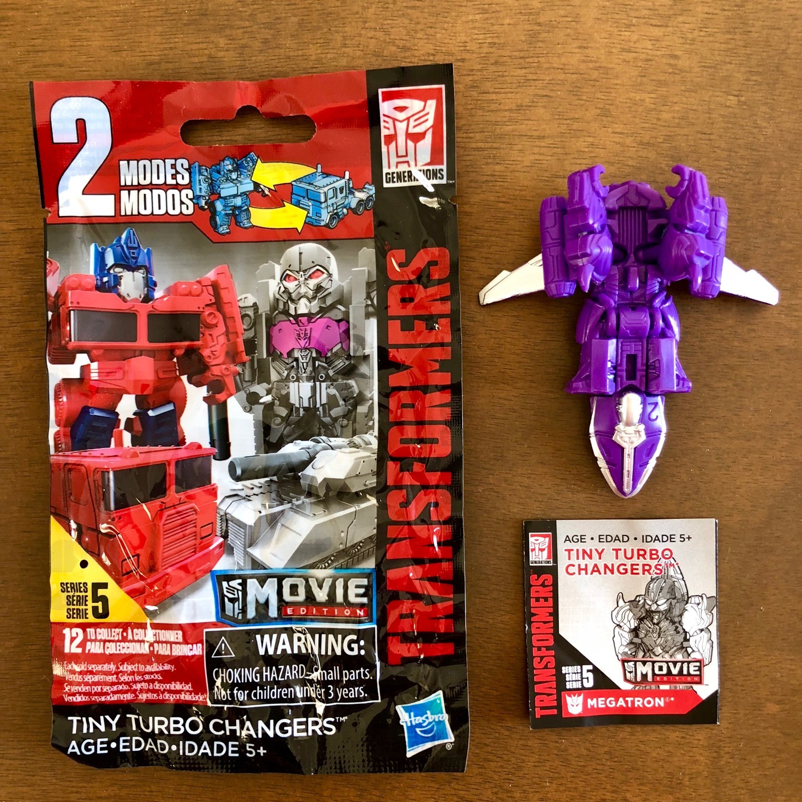 Transformers Tiny Turbo Changers Series 5 Megatron Movie Edition 2.5-Inch Figure