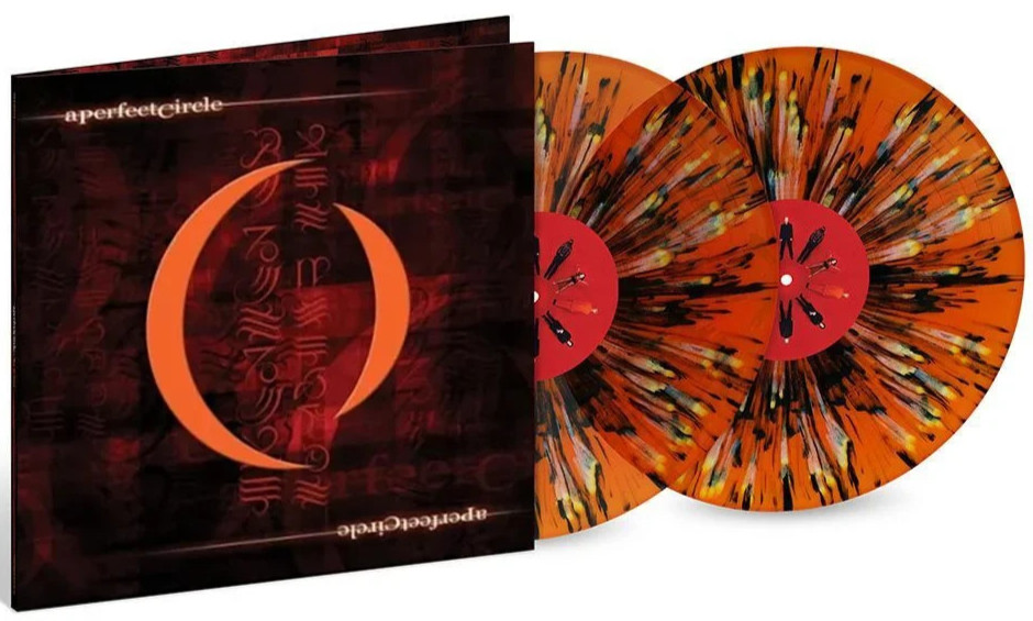 A Perfect Circle: Mer De Noms RSD Essentials Orange/Wht/Black Splatter Vinyl LP.