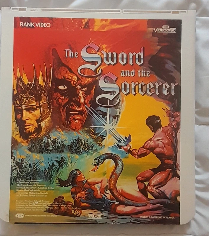 Videodisque ced rca - The Sword and the Sorcerer - Version PAL/UK - Teste et fonctionnel