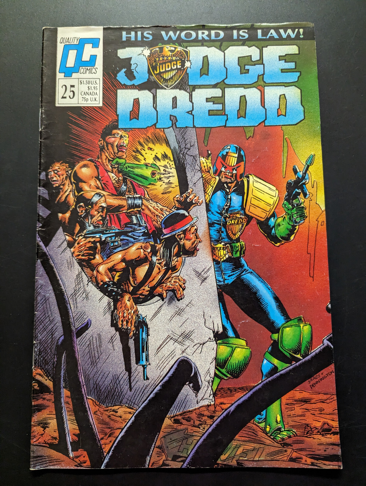 Judge Dredd #25, Fleetway Quality Comics.