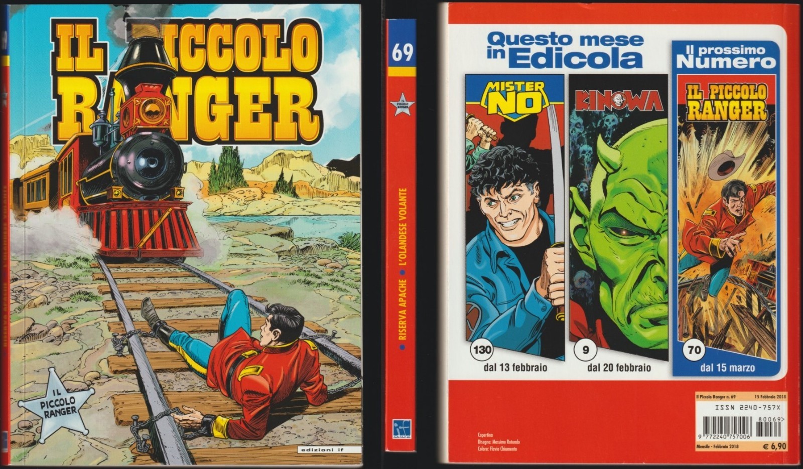 IL PICCOLO RANGER IF 69 RISERVA APACHE/L' OLANDESE VOLANTE - FEBBRAIO 2/2018