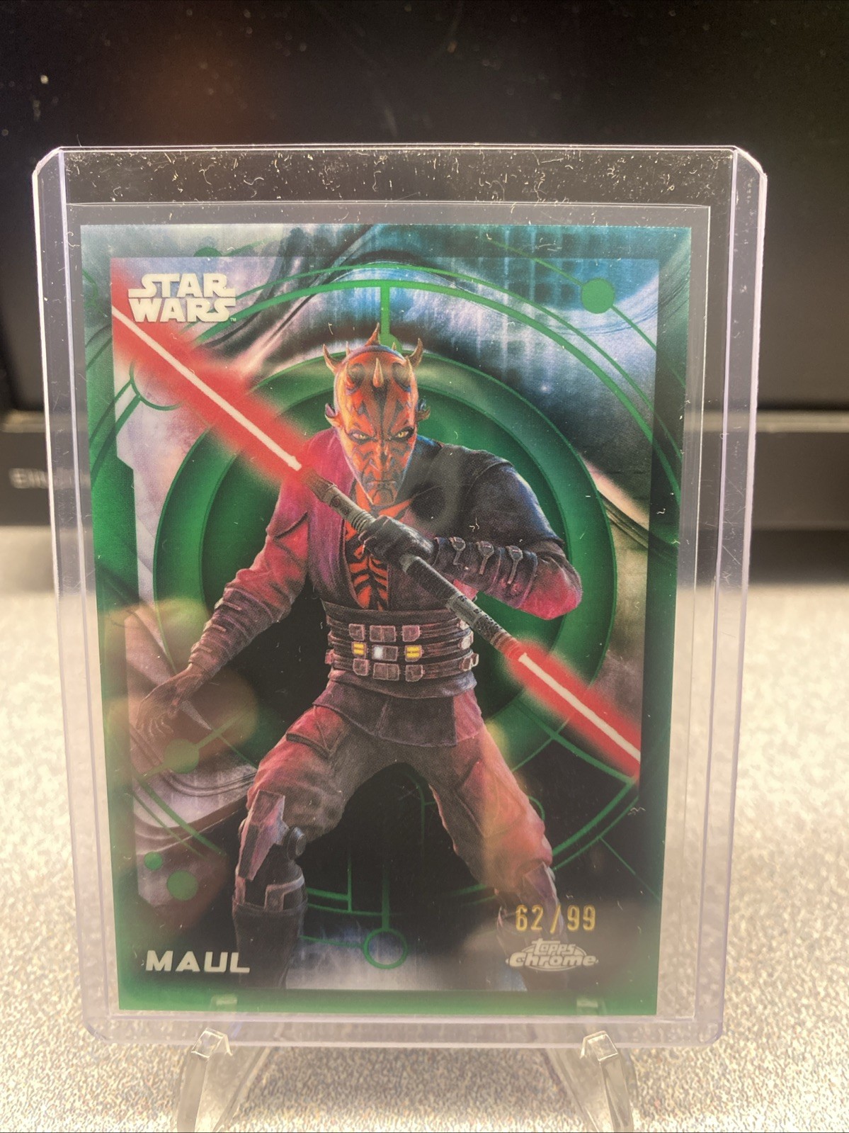 2026 Topps Chrome Star Wars- #146 Maul Prism Green Refractor /99